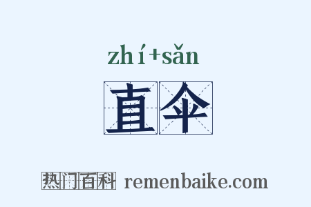 直伞是什么意思的图片